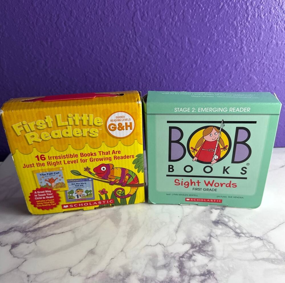Scholastic Early Reader Lot: Bob Books Sight Words & First Little Readers G-H